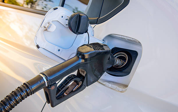 istock Car refueling on a petrol station. 503866118