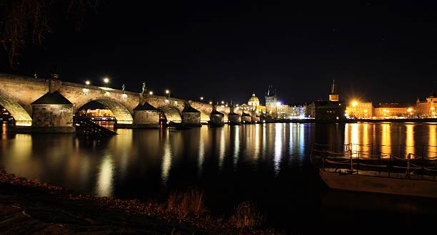 istock Charles Bridge in Prague at night 503867254