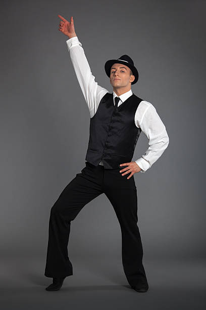 istock Young male professional dancer dancing in studio. 503870518