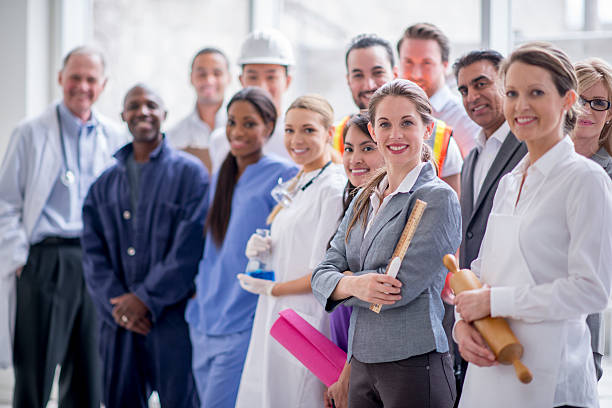 istock Happy Business Professionals Standing Together 503871806