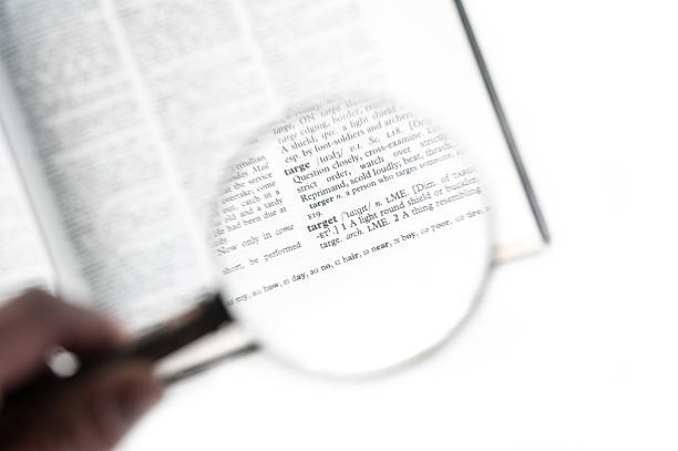 istock magnifying glass on the word target 503871920