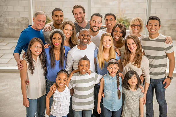 istock Mixed Group of Families 503872948