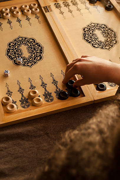 istock vintage wooden backgammon 503873068