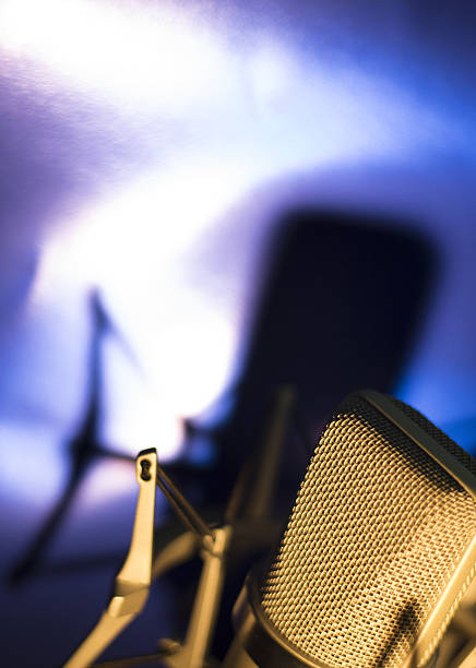 istock Audio recording vocal studio voice microphone 503873310