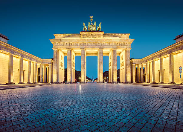 istock Berlin Brandenburg Gate in twilight, Germany 503874600