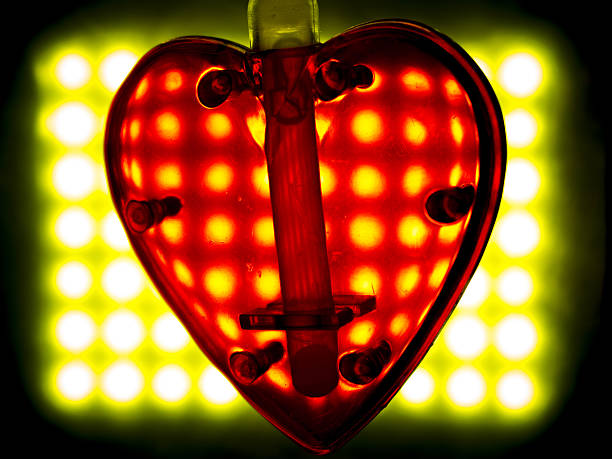 Valentine's Day love heart shape artistic color photo.