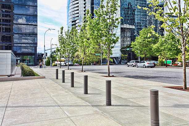 Rua de Seattle, Washington. - fotografia de stock