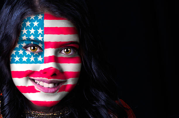 istock Flag Face USA 503885958