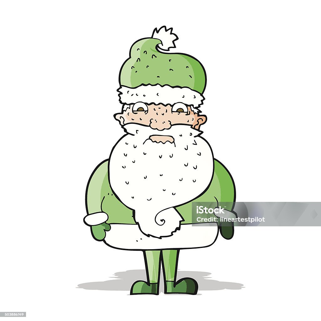 Cartoon Grumpy Santa Claus Stock Illustration - Download Image Now ...