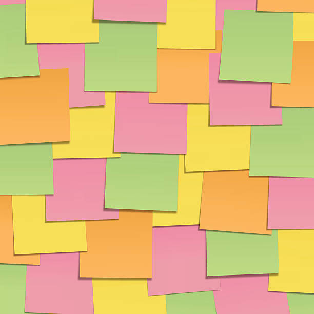 2,000+ Sticky Notes On Wall Stock Illustrations, Royalty-Free