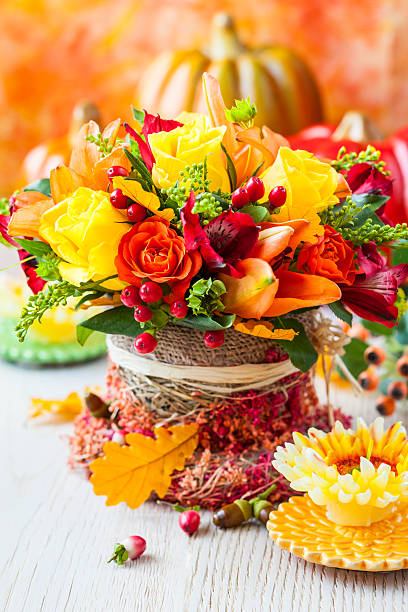 istock basket of autumn flowers 503886997