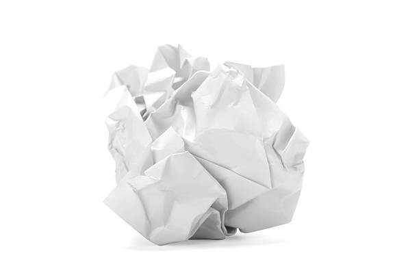 紙くず - crumpled paper document frustration ストックフォトと画像