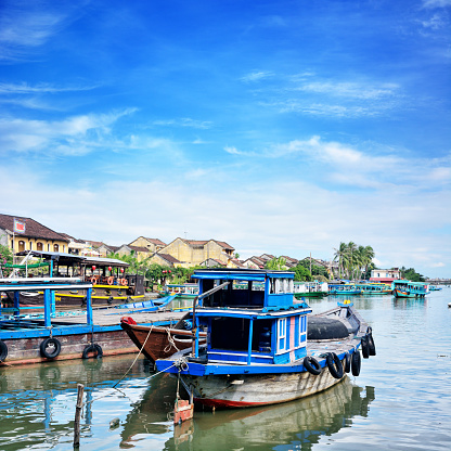 Old town of Hoi An, Vietnam. UNESCO World Heritage Site. Composite photo
