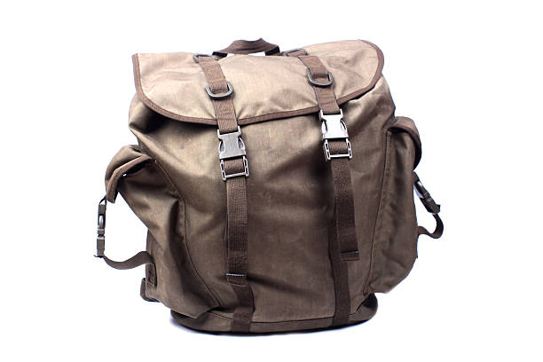 istock Military rucksack isolated on white 503888830