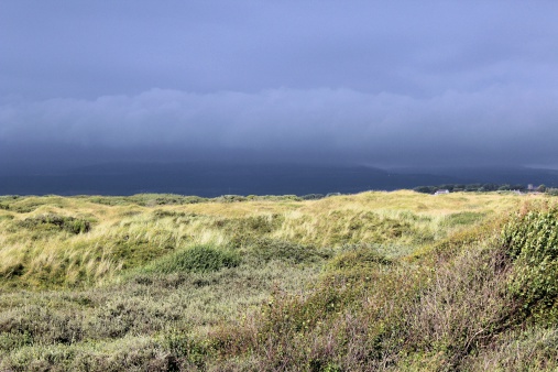 Storm over Kenfig Dunes near Bridgend in South Wales