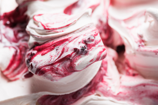 Close up of a cherry Ice cream