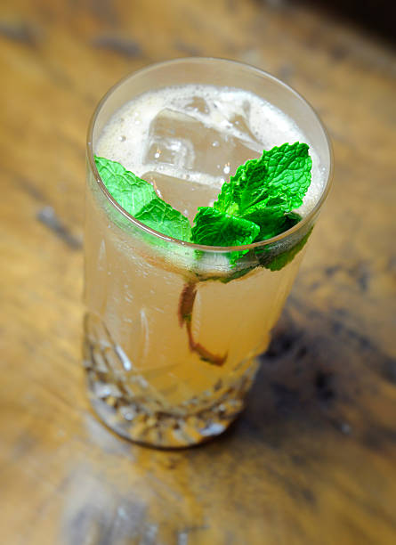 istock Miami Mohito Mixed Alcohol Drink Macro With Mint Leaves 503892081