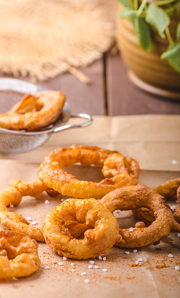 istock Onion rings with chili on top 503893626