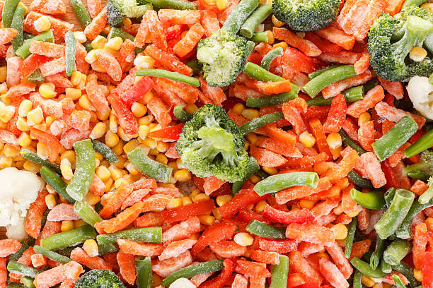 istock Background collection of frozen fresh vegetable 503894026