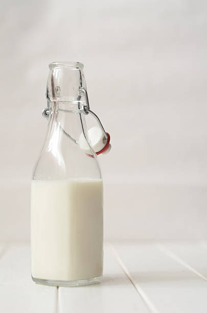 istock Milk in a glass bottle 503896918