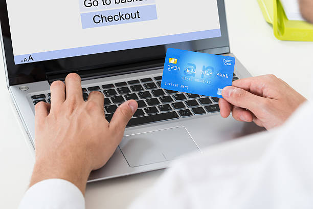 istock Businessperson Using Laptop And Credit Card 503897174