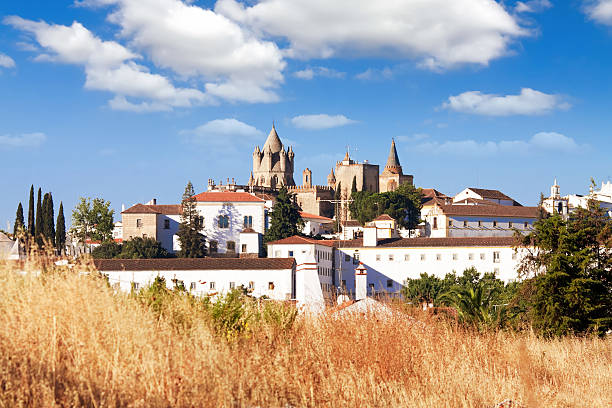 Evora Cathedral, Portugal stock photo