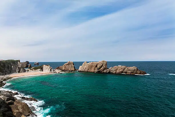 Photo of The beach of  Arnia in Liencres, Cantabria, Spain