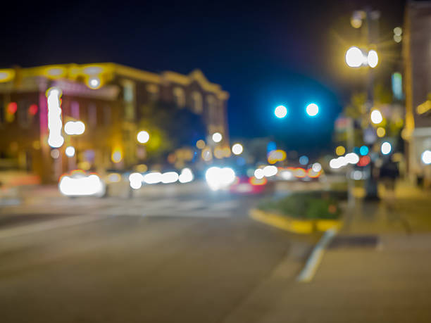 istock Street Scene Bokeh at Night 503900178