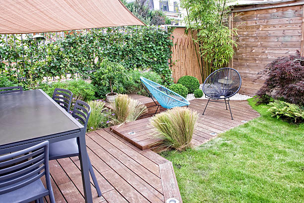 istock Modern terrace  and garden 503915139