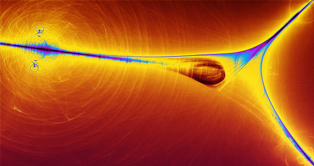 istock Abstract Background Lines Curves And Particles Blue Yellow Red 503919664