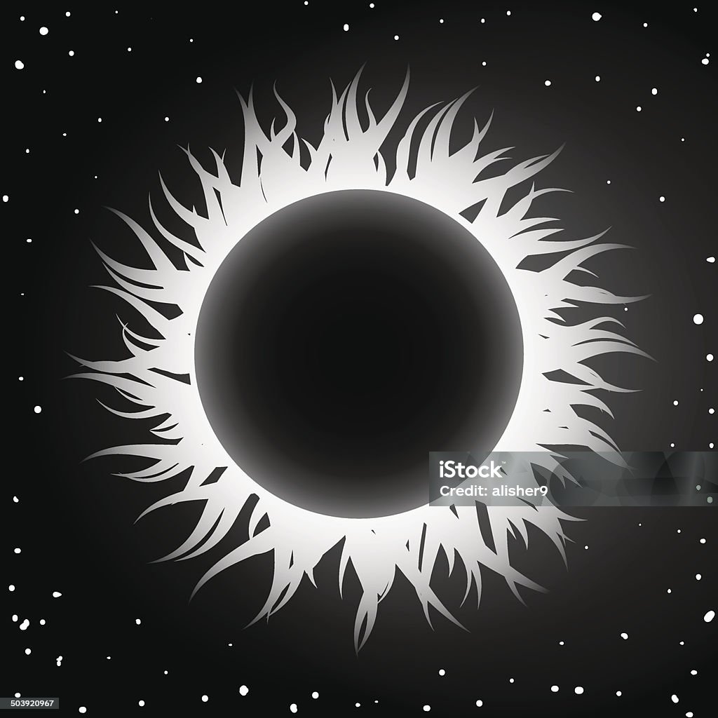 Eclipse Pattern Abstract Eclipse Stock Illustration - Download Image Now - Abstract, Corona ...