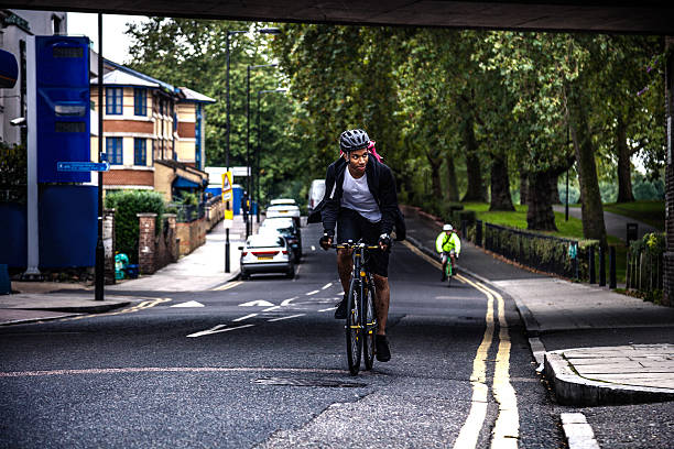 istock Cyclist commuter in Central London 503921456