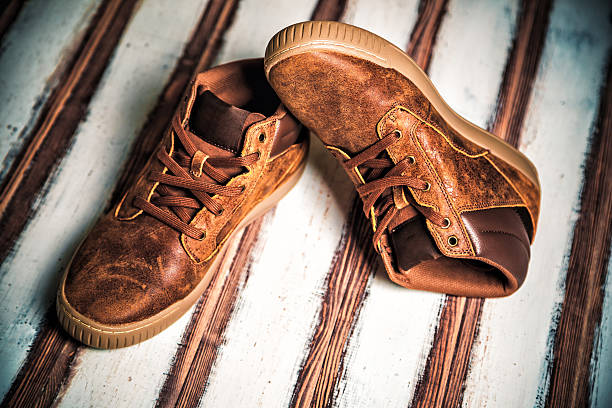 istock Running men on vintage wooden background 503921822