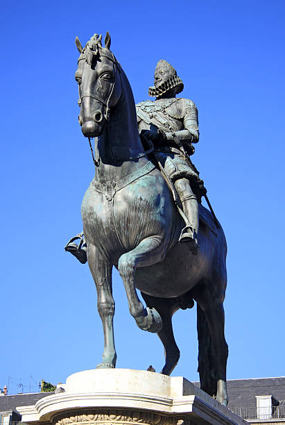 istock Statue at the Plaza Mayor, Madrid, Spain 503923298