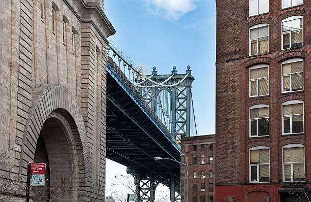 istock Manhattan Bridge from an alley 503923600