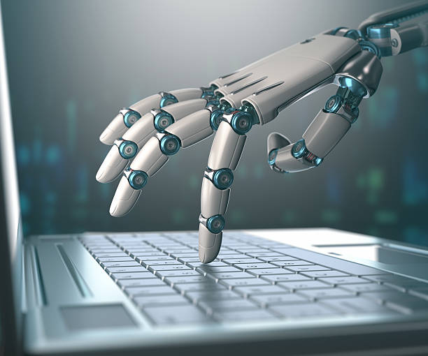 istock Replacement Of Humans By Machines 503925470