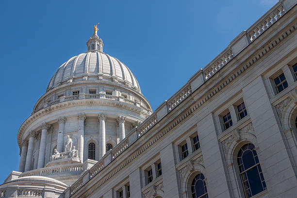 Wisconsin State Capital The capital building in Madison, Wisconsin wisconsin state capitol building stock pictures, royalty-free photos & images