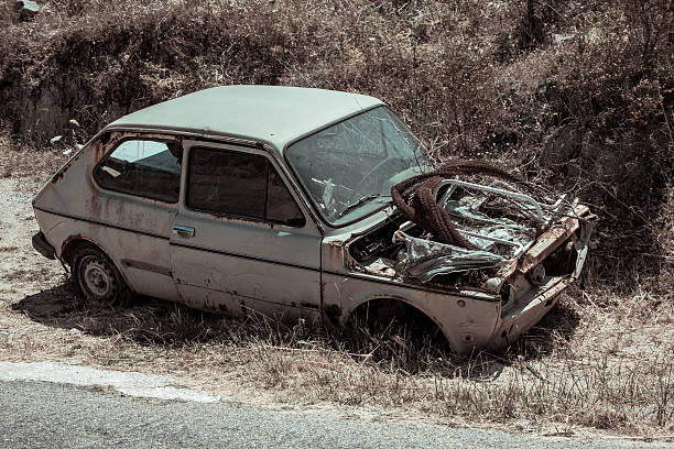 istock Abandoned vintage car 503947414