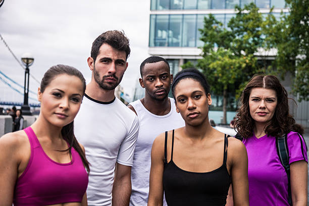 istock Fitness friends posing and look on the camera 503947848