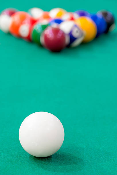 istock Vertical picture balls on the table green billiard table 503950342