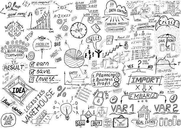 istock Business sketches by hand 503952174