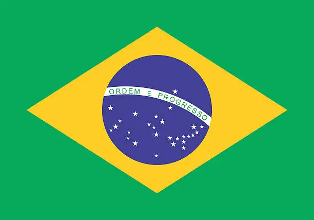 Vector illustration of Standard Proportions for Brazil Flag