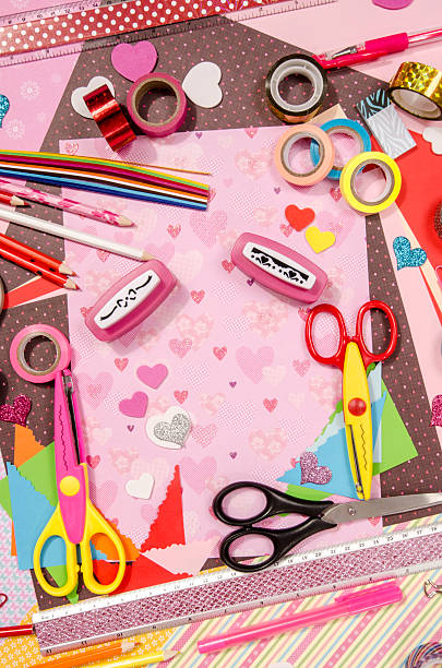 istock Arts and craft supplies for Saint Valentine's. 503962576
