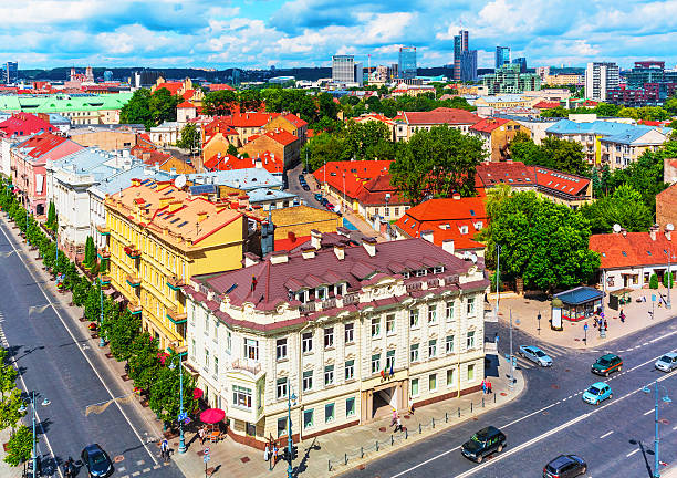 istock Aerial view of Vilnius, Lithuania 503978018