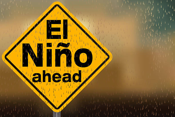 The Weather Sign Child El niño weather sign with rain on top of it el nino stock pictures, royalty-free photos & images