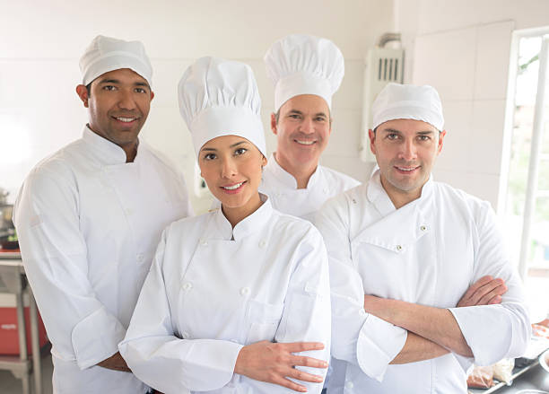 istock Group of chefs in the kitchen 503979674