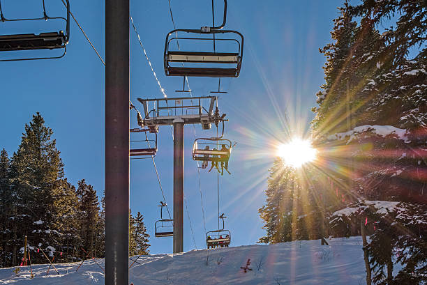 istock Sunshine and Blue Sky at Vail Ski Resort 503981842