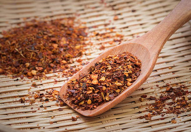 istock Chili flakes on wooden spoon 503982480