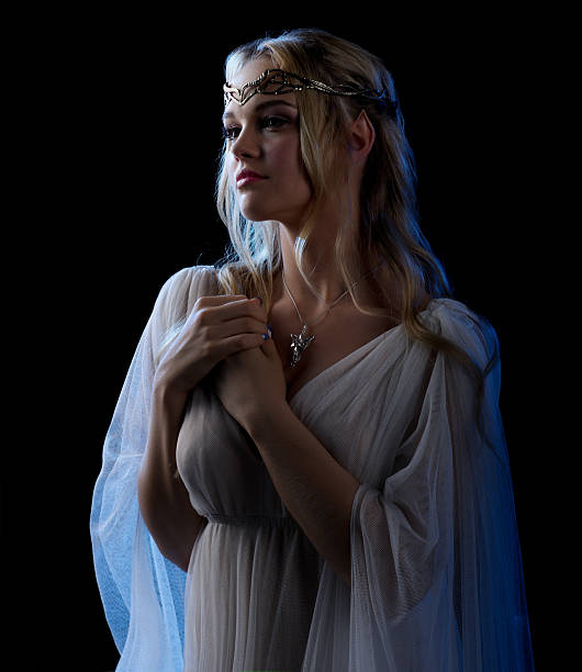 istock Young elven girl isolated 503986764