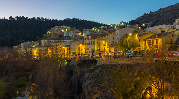 istock Homes night along cliff Cuenca, Spain 503989228